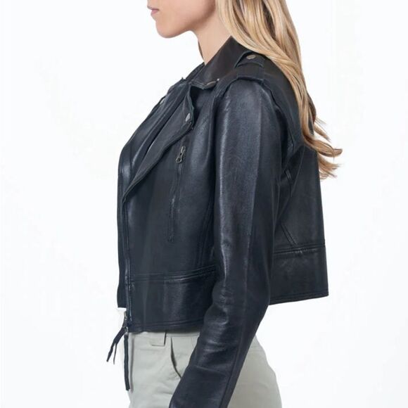 JKT Erin Burnished Leather Jacket - Picture 3 of 3